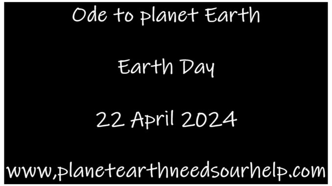 Ode to Planet Earth